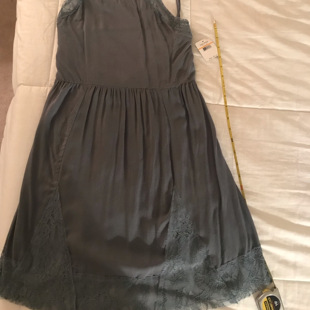 Free People vapor blue intimates slip dress